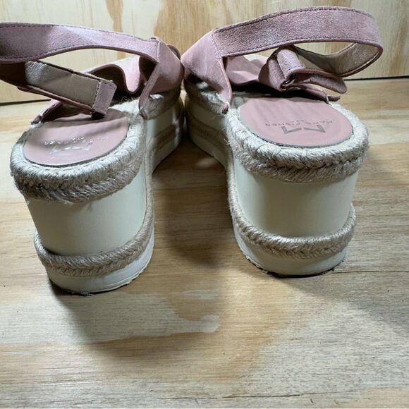 Marc Fisher Pink Espadrille Wedge Sandals Women’s Size 11 - Picture 6 of 9